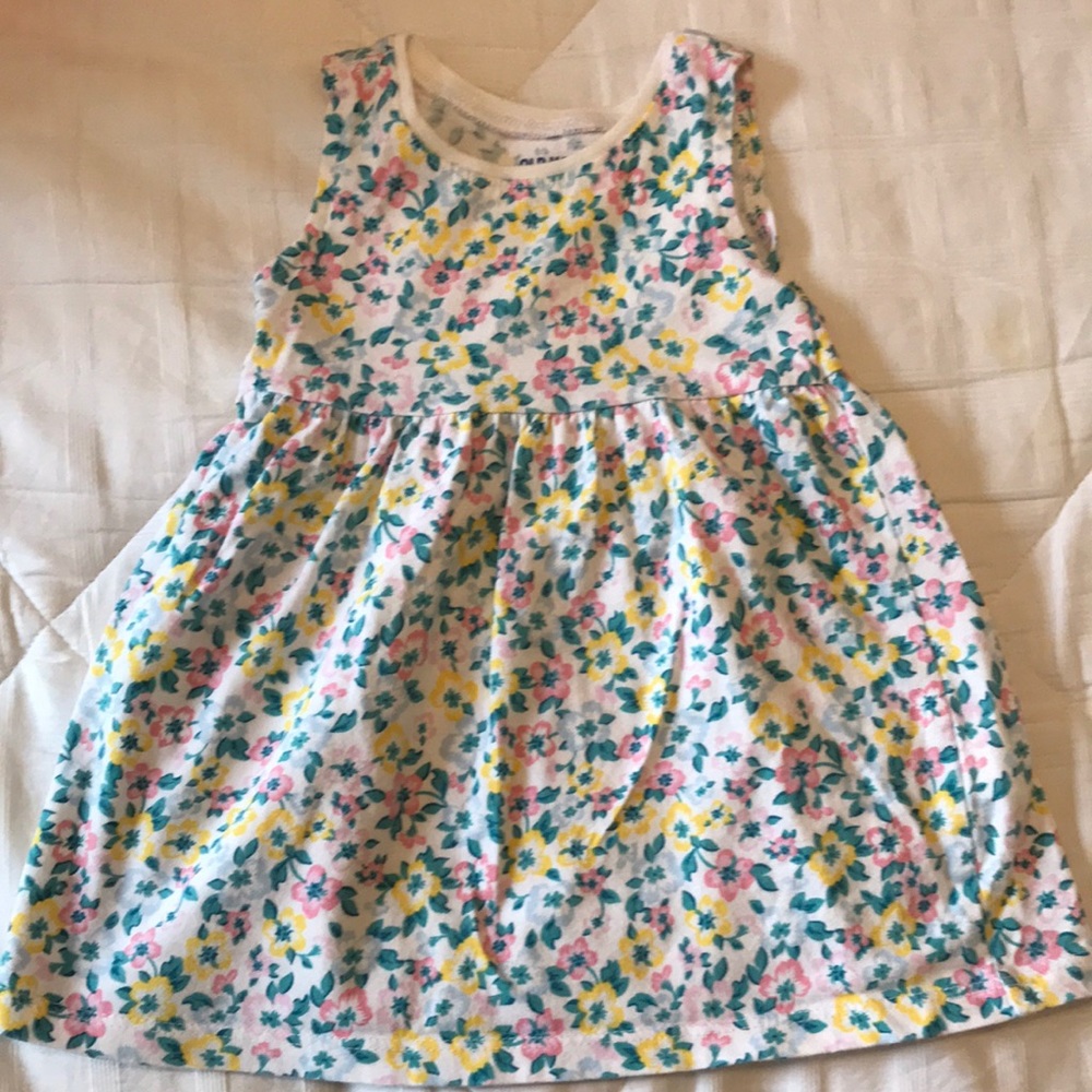 Floral print dress. 3-6 m